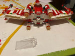 Bricklink MOC Ideas Space Wars Spaceship Wings Fighter Christmas Version 4002019 Aircraft Building Blocks Toys For Children Gift