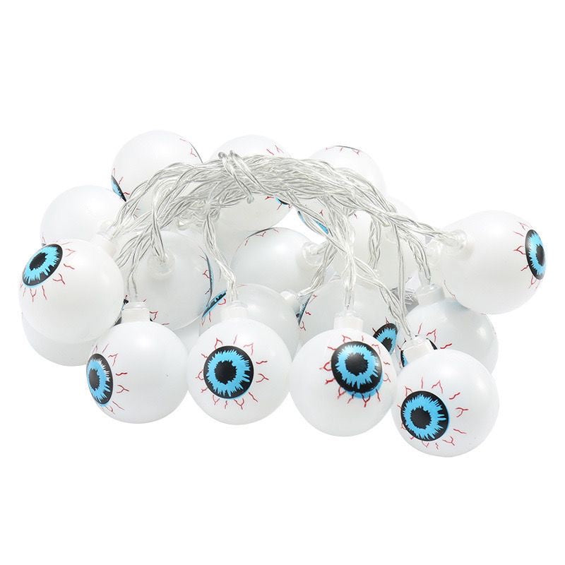3 6M Pumpkin Horror Eyeballs LED String Lights Portable USB 20 40 Leds Halloween Party Decoration For Home bar Atmosphere Decor
