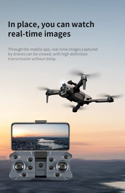 K10 Max RC Drone HD 4K Plane 3 Camera Helicopter Obstacle Avoidance Wifi FPV Quadcopter Optical Flow Aircraft Helicopter Kid Toy