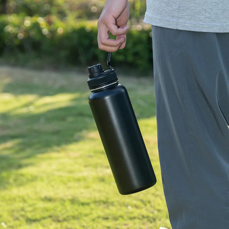 1000ML Stainless Steel Thermos Bottle Large Capacity Thermal Water Bottle Insulated Cup Double Wall Vacuum Flasks Travel Outdoor