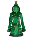 Christmas Party Dress for Women Xmas Tree Green Costume Skirt 2024 New Year inflatable Costume