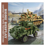 WW2 Classic Anti-tank Gun Building Blocks Army Weapon Toys Military Armored Cars MOC Bricks Tank Model Adult Children Gifts NEW