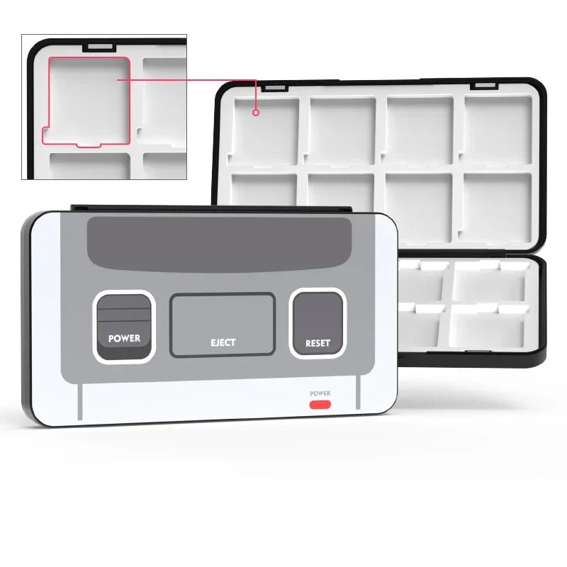Portable 16-Slot Game Card Holder Storage Case for Nintendo 3DS, 3DSXL, 2DS, 2DSXL, DS, and DSi