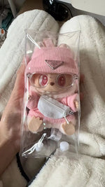 17cm V1 V2 Labubu Crossbody Bag Cute 1/6 1/8 1/12 BJD Dolls DIY Waist Bags Cute 15cm Idol Plush Doll Accessories Belt Bag Gift