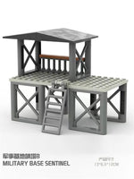 WW2 Army Military Base Model Building Kits Boys Toys Gifts Army Supplies Military Construction Building Blocks Sets