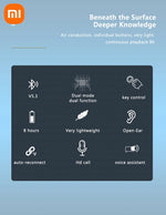 Xiaomi Wireless Bluetooth 5.3 Headphones Bone Conduction Waterproof Headset Stereo Over-Ear Sports Earphones Earbuds with Mic