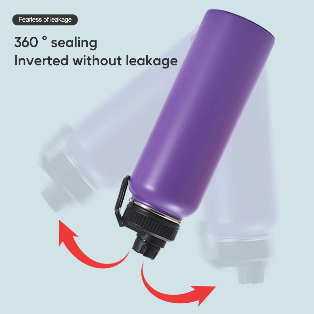 1000ML Stainless Steel Thermos Bottle Large Capacity Thermal Water Bottle Insulated Cup Double Wall Vacuum Flasks Travel Outdoor