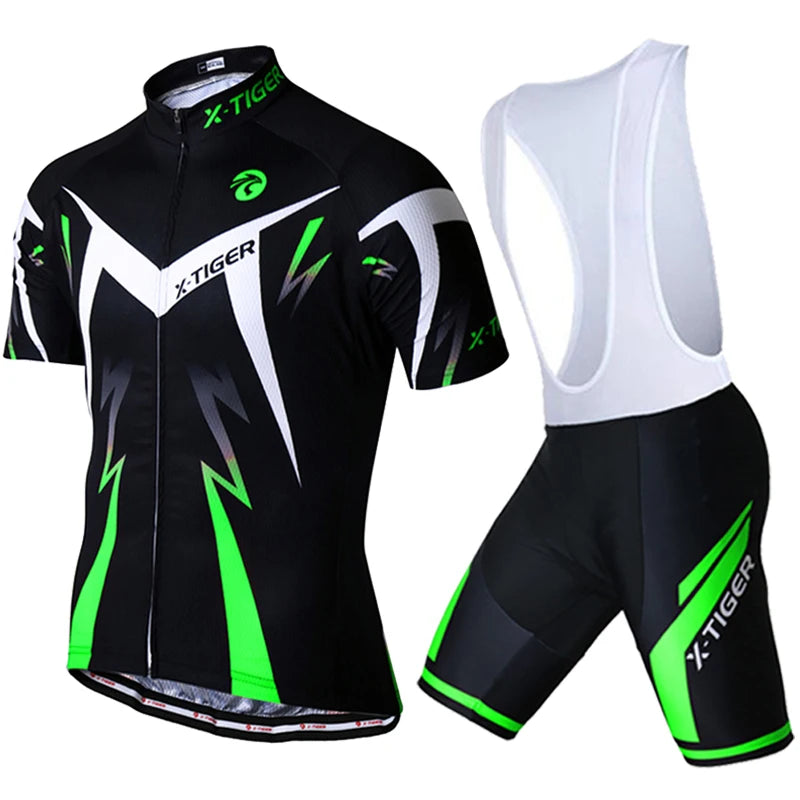 X-Tiger Pro Cycling Jersey Set Summer Cycling Wear Mountain Bike Clothes Bicycle Clothing MTB Bike Cycling Clothing Cycling Suit