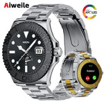 Aiweile AW46 Smartwatch Smart Watch Man 1.32 Inch HD AMOLED Screen Sports Modes Bluetooth Call for Android Yacht Range Master
