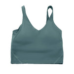Sports yoga bra with a gathered U-back