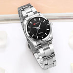 Luxury Women's Watch 29mm Fashionable Stainless Steel Rhinestone Pink Minimalist Girl Clock Outdoor Travel Women Wrist Watches