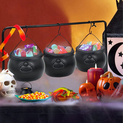 Large Wizard Witch Cauldron Decoration Prop Halloween Irish Parties Table Centerpieces Candy Holder Table Halloween Decorations