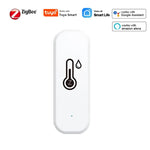 Support Tuya Zigbee Temperature Humidity Sensor Smart Home Device Compatible with Google Home Alexa for Environmental Monitoring