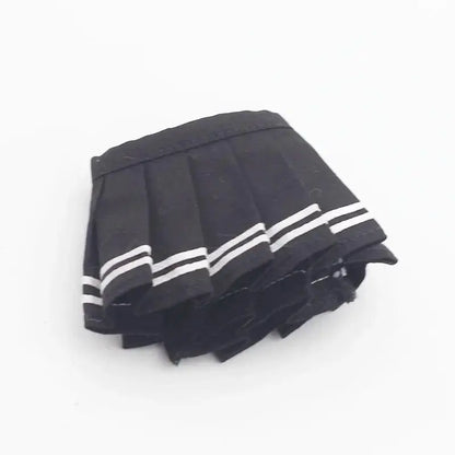 Mini Doll Clothes Outfit Accessories For 15-17cm Labubu V1 V2 V3Labubu Uniform Set Outfit Skirt and Sweater Sunglasses Clothing