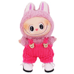 For 17Cm Plush Doll Labubu Clothes Accessories Pants Skirts Cute Overall Doll Shoes Leather Shoes Martin Boots Holiday Gifts