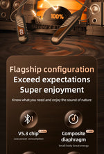 BT8 Wireless Bluetooth Earphones Headphones Outdoor Sports Headset 5.3 With Charging Bin Display Touch Control Earbuds for Muisc