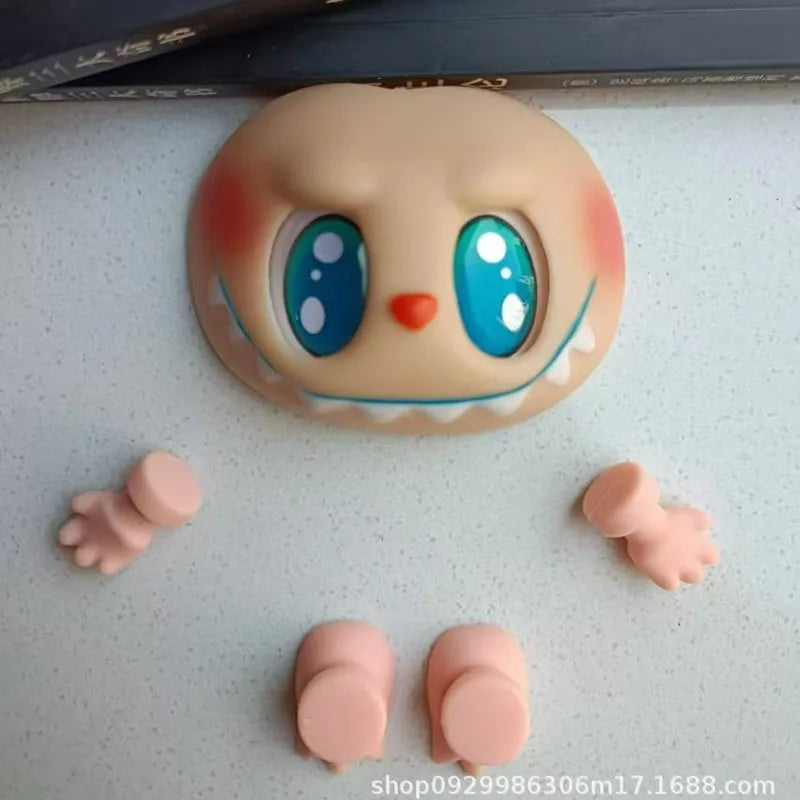 Hot Sell Labubu Plush Doll Parts Vinyl Doll Accesseries Pvc Face Changing Parts Hands Feet Replacement Supplies Diy Gifts