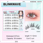 Upgraded Sunflower False Eyelashes No Glue Fake Lashes  Natural Reusable Band-Free Lashes Manga Lash Makeup Korean