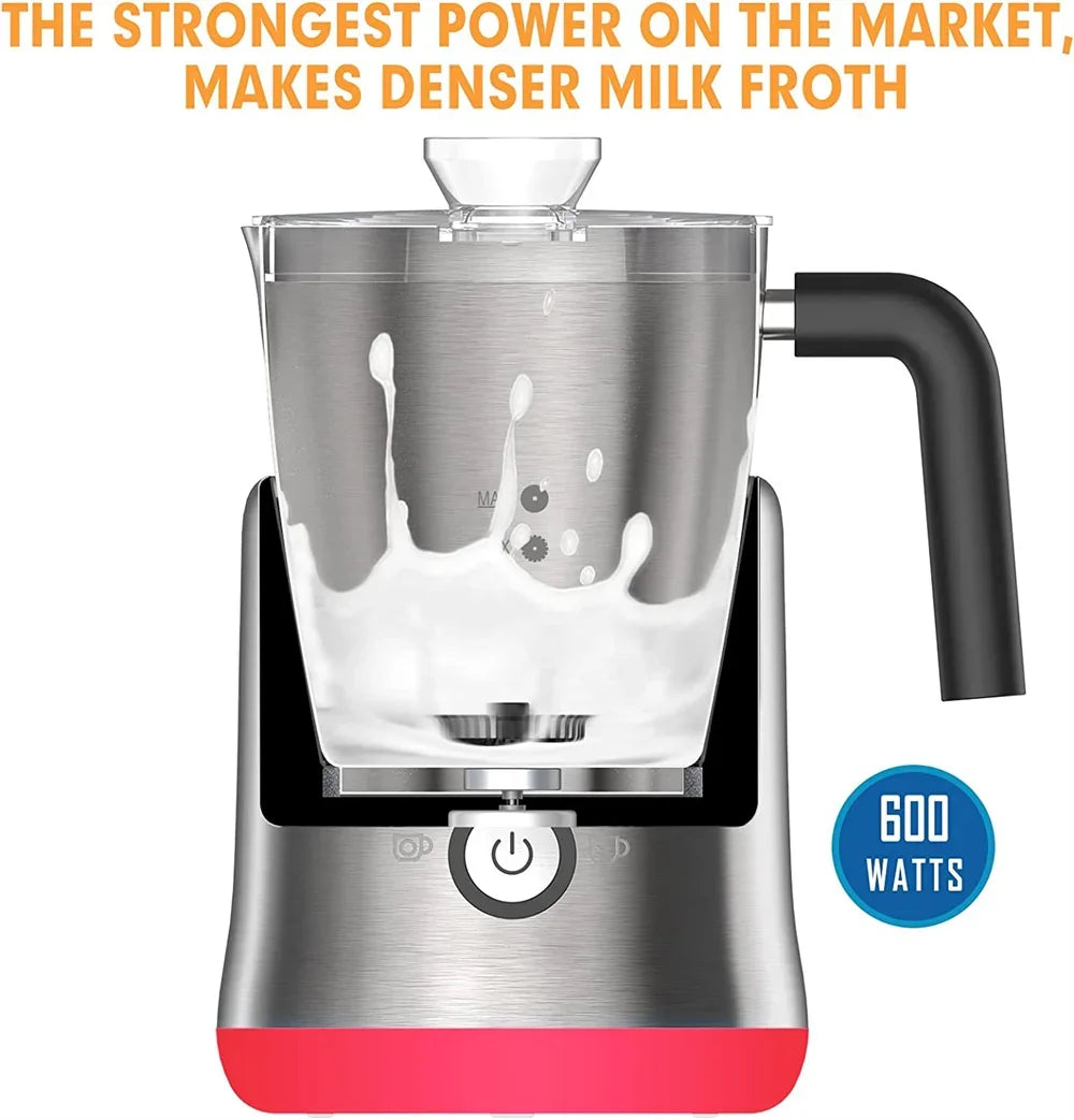 DEVISIB 4 in 1 Multi-function Milk Frother Electric Hot and Cold for Making Latte Cappuccino Coffee Chocolate Kitchen Appliances