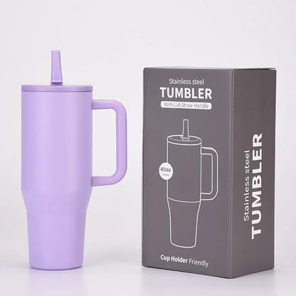 40 Oz Vacuum Flask Cup Thermos water Bottle Thermal Mug Large Capacity Stainless Steel Cold and Hot Tumbler Travel Car coffee
