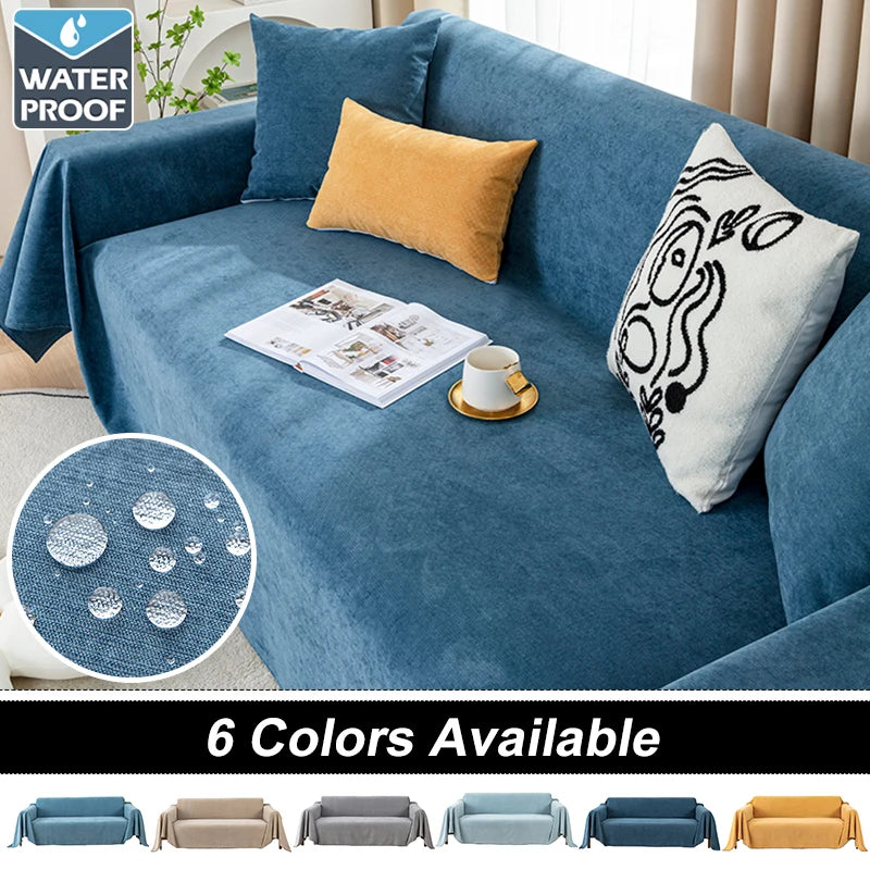 Waterproof Sofa Blanket Multipurpose Solid Color Blankets Dust-proof Fabric All-weather Anti-scratch Pet Home Living Room Decor