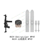 N601-650 MOC Military War Infantry Soldiers Action Figures Creative Bricks Accessories Building Blocks Children's Toys Gifts