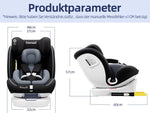 AP01 KL001B Child Car Seat 360° Rotating 5-Point Belt 9-36kg 0 -12 years ECE ISOFIX Child Safety Seat