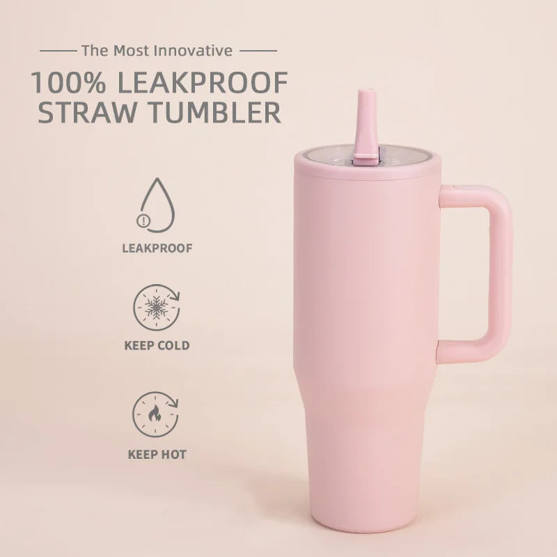 40 Oz Vacuum Flask Cup Thermos water Bottle Thermal Mug Large Capacity Stainless Steel Cold and Hot Tumbler Travel Car coffee