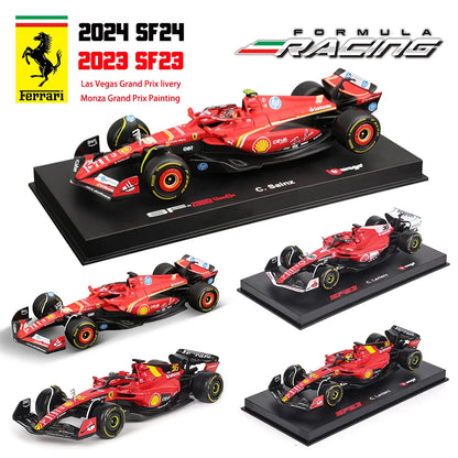 1:43 2023-2024 F1 Scuderia Ferrari SF24 SF23 Diecast-modus