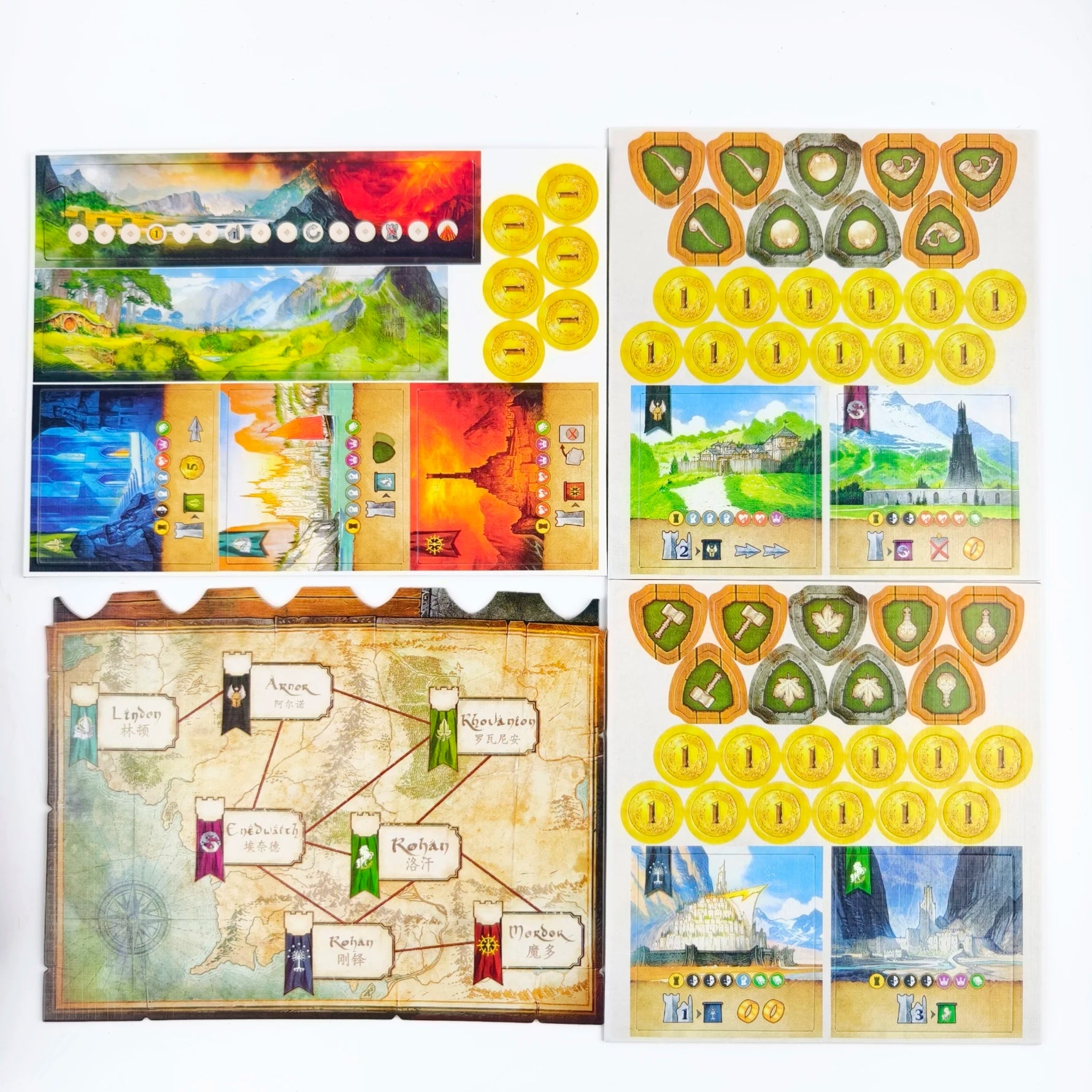 Repos Production | The Lord of the Rings : Duel for Middle-Earth | Board Game | Ages 10+ | 2 Players | 30 Minutes Playing Time