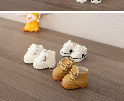 For Ropa LABUBU 15/17cm Cotton Dolls Shoes Toys Casual Sports Canvas Shoes Martin Boots Dolls Accessories for labubu outfits
