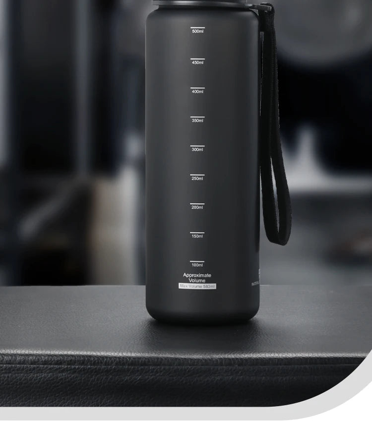 UZ Sports Water Bottle BPA Free Portable Leakproof Shaker Bottle Tritan Plastic Drinkware 500/1000ML Jug for Camping Gym School