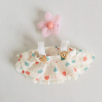 Clothes only 17cm Doll Clothes accessories for Ropa Labubu V1 V2 V3 Outfit Time to chill doll clothes