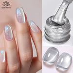BORN PRETTY 10ml Silver Water Light Cat Magnetic Gel Nail Polish Nail Supplies Vernis Semi Permanent Gel for Fall Winter Nails