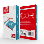 3-in-1 Portable Hub Adapter HYC-338 for Switch 2,Switch,Switch OLED with 4K,HDMI, USB 3.0 Ports.Supports 100W PD & Fast Charging