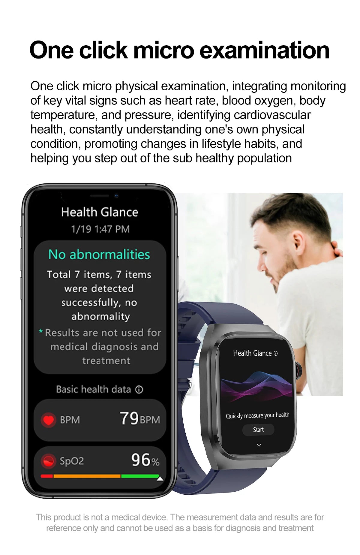 2025 New ECG+PPG Accurate Measure Heart Rate Smart Watch Men Blood Pressure Lipids Uric Acid Bluetooth Call Health Smartwatches