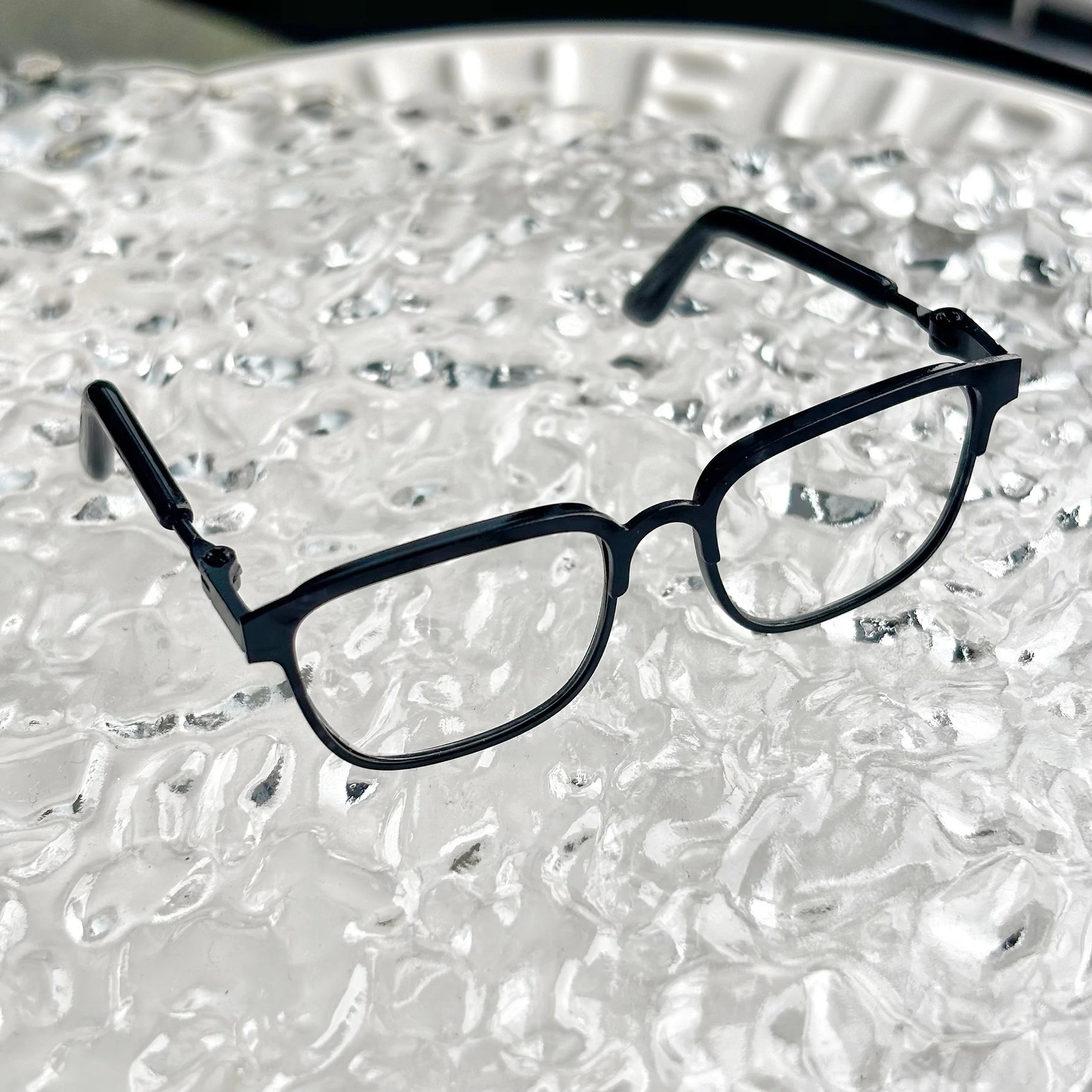 Striped shirt curled jeans set clothes For 15/17cm labubu doll outfit  Metal frame glasses For labubu doll Accessories