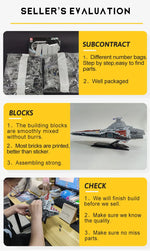 67106 JIESTAR High-tech Moc Venator Attack Cruiser Fighter Destroyer Brick Technical Model Building Star Blocks Space Ship Toys