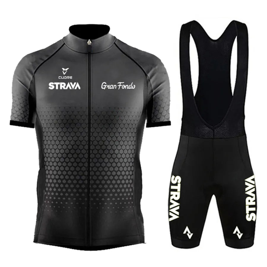 STRAVA wielershirtset voor heren