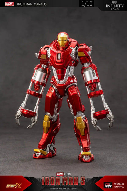 ZD Toys Iron Man Action Figure Mark 35 Red Snapper Iron Man MK 24 MK 22 MK 47 Tony Stark Ironman Figure Action Collect Toy Gift