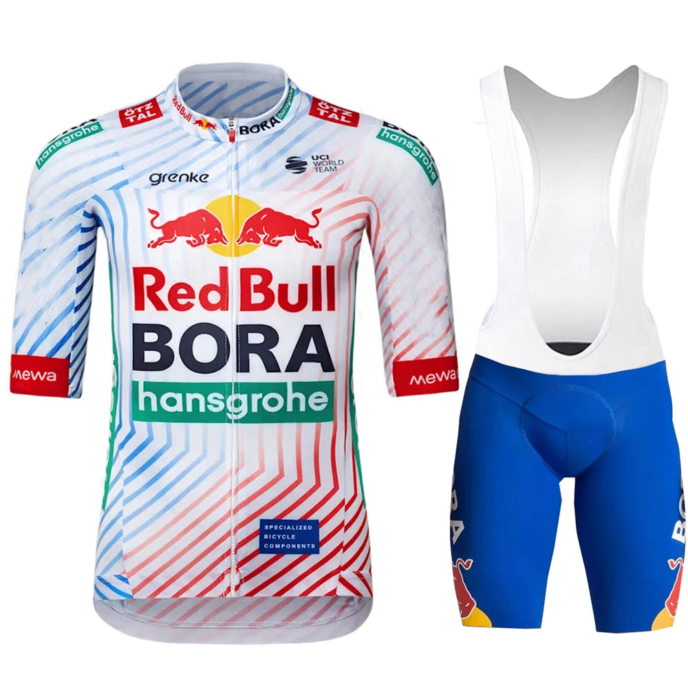 Red Bull Bicycle Clothing Jersey Cycling Uniforms for Men Jacket Team Set Bike Man Sports Bicycles Men's Cycling Suit Road Bikes