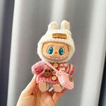 17cm Mini Plush Doll'S Clothes Outfit Accessories For Korea Kpop Exo Labubu I II Idol Dolls sit party overalls Clothing Gift