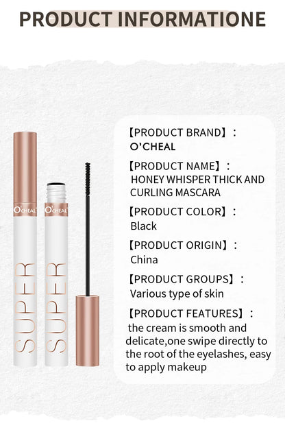 O‘cheal Mascara Black Lash Eyelash Brush 3D Silk Thick Curling Lengthening Eyes Lashes Beauty Makeup Cosmetics Extension Mascara