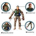 24Pcs/Set Army Men SWAT Team Special Forces Soldiers WWII War Game Action Figures Playset Military Modle For Kid Boy Gift