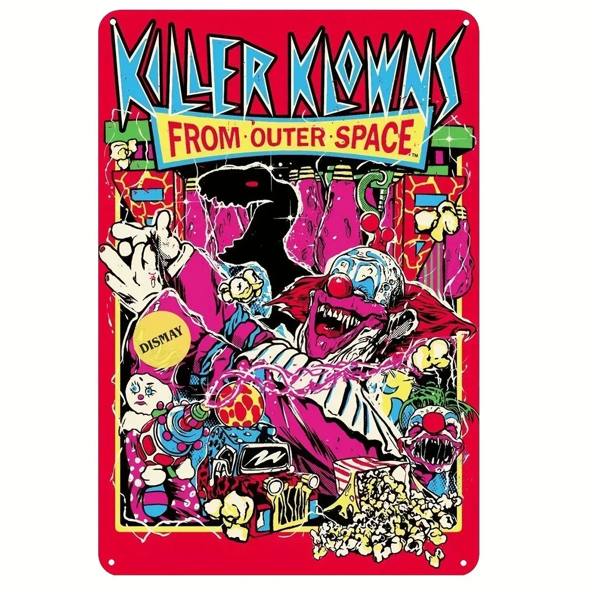 Halloween Horror Movie Metal Sign - Shabby Tin Wall Art, Man Cave Theater Home Decor