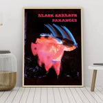 B-Black Sabbath Paranoid Poster Self-adhesive Art Waterproof Paper Sticker Coffee House Bar Room