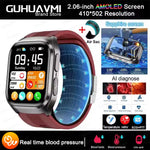 2025 AI Diagosis ECG Health Smart Watch Men Blood Pressure Lipid Uric Acid NFC Air Pump Airbag Health Smartwatches Women For IOS