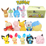 Pokemon Figure Toys Fuecoco Mew Gengar Sylveon Sprigatito 4-6pcs PVC Model Dolls Cute Small Desktop Decoration Gifts With Box