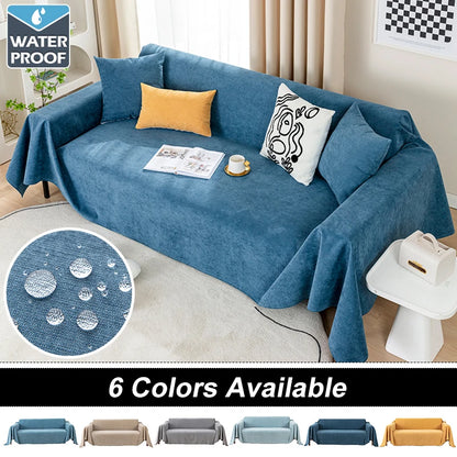 Waterproof Sofa Blanket Multipurpose Solid Color Blankets Dust-proof Fabric All-weather Anti-scratch Pet Home Living Room Decor