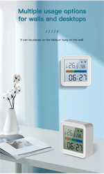 Tuya WIFI Temperature Humidity Sensor Hygrometer Thermometer Smart Home Backlight Smart Life Support Alexa Google Assistant